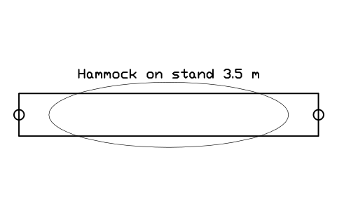 Preview of the Hammock on stand 3.5 m symbol, block POL_HAMMOCK