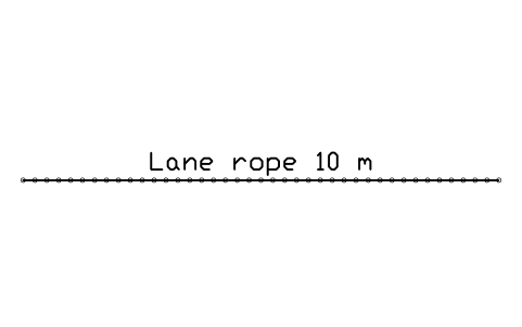 Preview of the Lane rope 10 m symbol, block POL_LANE_ROPE