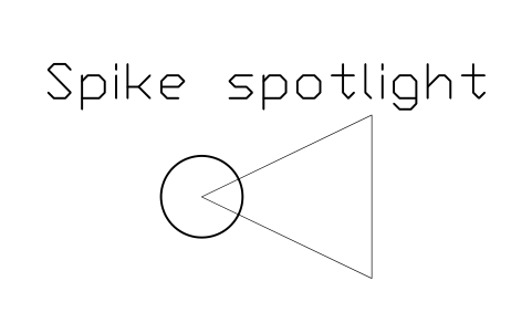 Preview of the Spike spotlight symbol, block POL_LIGHT_SPIKE