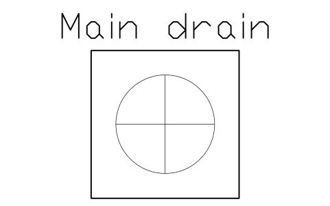 Preview of the Main drain symbol, block POL_MAIN_DRAIN