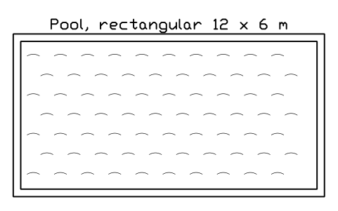 Preview of the Pool, rectangular 12 x 6 m symbol, block POL_POOL_12X6