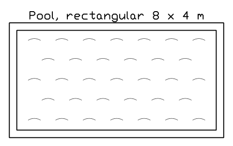 Preview of the Pool, rectangular 8 x 4 m symbol, block POL_POOL_8X4
