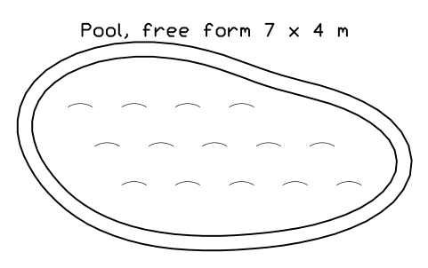 Preview of the Pool, free form 7 x 4 m symbol, block POL_POOL_FREE_7X4