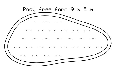 Preview of the Pool, free form 9 x 5 m symbol, block POL_POOL_FREE_9X5