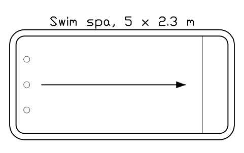 Preview of the Swim spa, 5 x 2.3 m symbol, block POL_POOL_SWIMSPA_5X2