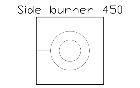 Preview of the Side burner 450 symbol, block POL_SIDE_BURNER