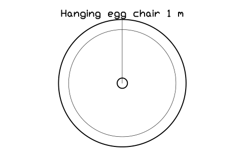 Preview of the Hanging egg chair 1 m symbol, block POL_SWING_EGG