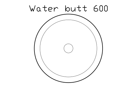 Preview of the Water butt 600 symbol, block POL_WATER_BUTT