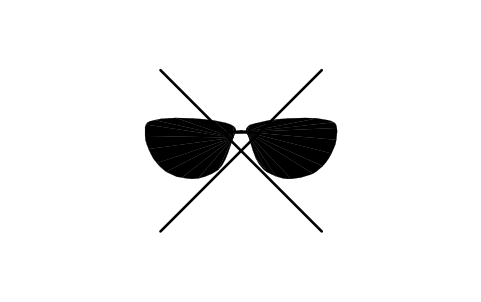 Vorschau des Symbols No sunglasses, Block EGT_6357