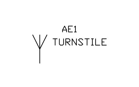 Anteprima del simbolo Antenna, turnstile, blocco TLX_S01110_ANTENNA_TURNSTILE