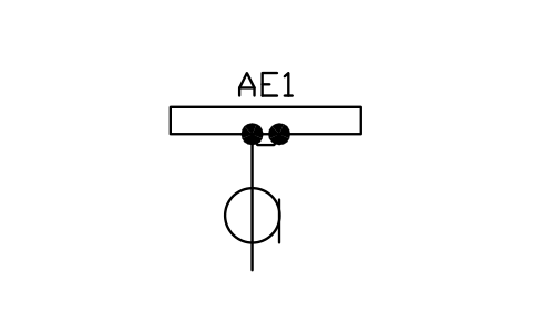 Anteprima del simbolo Folded dipole, balun, feeder, blocco TLX_S01119_FOLDED_DIPOLE_BALUN_FEEDER