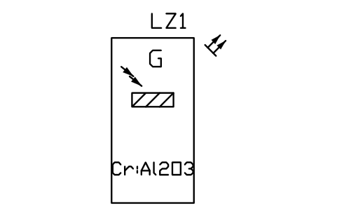 Anteprima del simbolo Ruby laser generator, blocco TLX_S01216_RUBY_LASER_GENERATOR