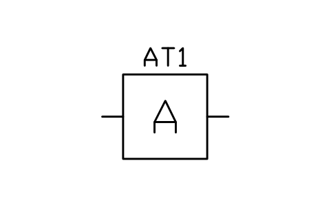 Anteprima del simbolo Attenuator, fixed loss, blocco TLX_S01244_ATTENUATOR_FIXED_LOSS