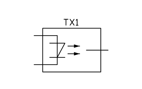 Anteprima del simbolo Guided light transmitter, blocco TLX_S01326_GUIDED_LIGHT_TRANSMITTER