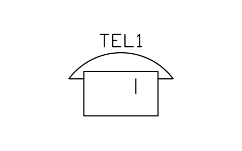 Telephone, paying 심볼 미리보기, 블록 TEL_S01023_TELEPHONE_PAYING