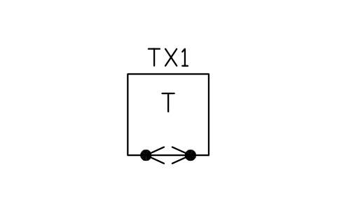Transceiver apparatus, 2-way 심볼 미리보기, 블록 TEL_S01030_TRANSCEIVER_APPARATUS_2_WAY