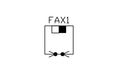 Telefax 심볼 미리보기, 블록 TEL_S01033_TELEFAX