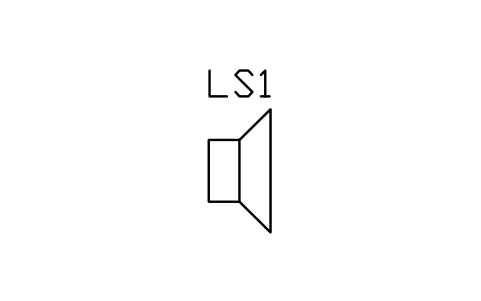 Loudspeaker 심볼 미리보기, 블록 TEL_S01059_LOUDSPEAKER