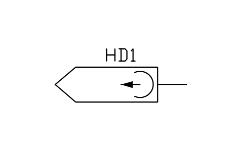 Magnetic writing head 심볼 미리보기, 블록 TEL_S01067_MAGNETIC_WRITING_HEAD