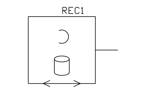 Recorder, magnetic drum 심볼 미리보기, 블록 TEL_S01076_RECORDER_MAGNETIC_DRUM