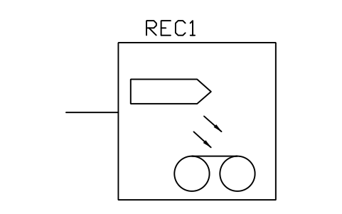 Optical file recorder 심볼 미리보기, 블록 TEL_S01078_OPTICAL_FILE_RECORDER