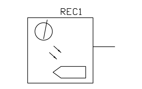 Optical disc reproducer 심볼 미리보기, 블록 TEL_S01079_OPTICAL_DISC_REPRODUCER