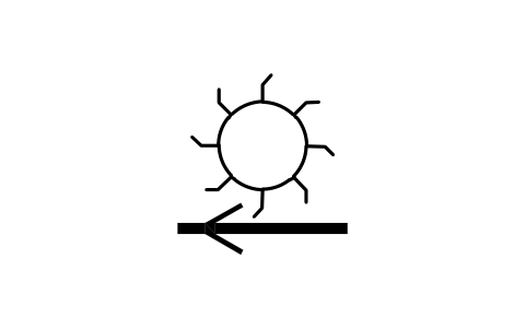 Vorschau des Symbols Aufrauen mit der Gewebelaufrichtung, Block ITX_0163