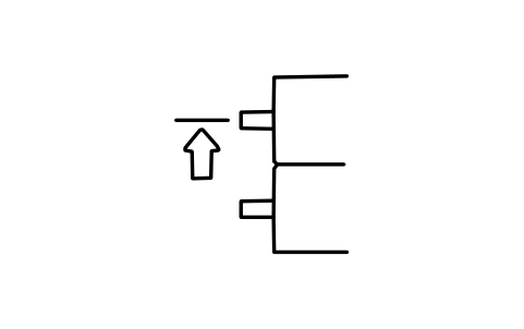 Vorschau des Symbols Eigengewicht Oberwalze links ausgleichen, Block ITX_0205