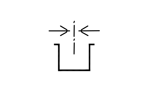Vorschau des Symbols Behälter zur Warenmitte einstellen, Block ITX_0587