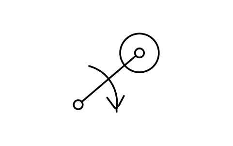 Vorschau des Symbols Aufwickel-Schwenkvorrichtung, Block ITX_0590