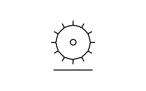Vorschau des Symbols Bürstenwalze ausrücken, Block ITX_0614
