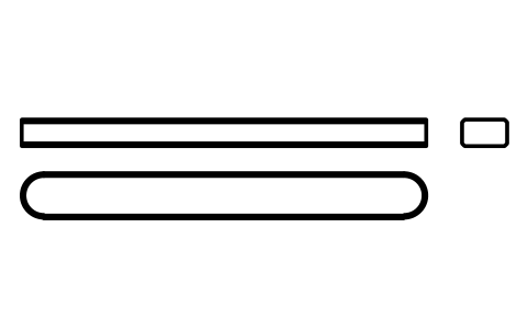 Vorschau des Symbols Flache Passfeder Form A 10 x 6 x 90, Block KEY_A_10X6X90