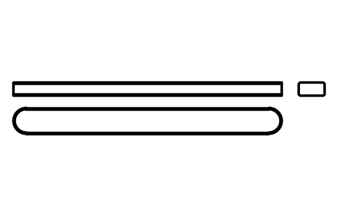 Vorschau des Symbols Flache Passfeder Form A 12 x 6 x 125, Block KEY_A_12X6X125