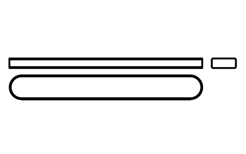 Vorschau des Symbols Flache Passfeder Form A 20 x 8 x 160, Block KEY_A_20X8X160