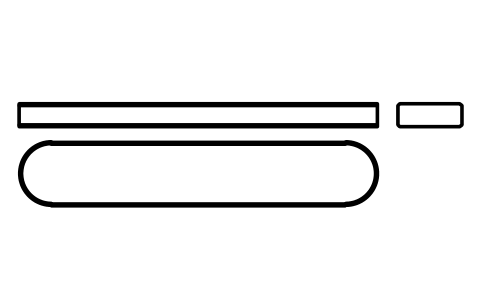 Vorschau des Symbols Flache Passfeder Form A 25 x 9 x 140, Block KEY_A_25X9X140