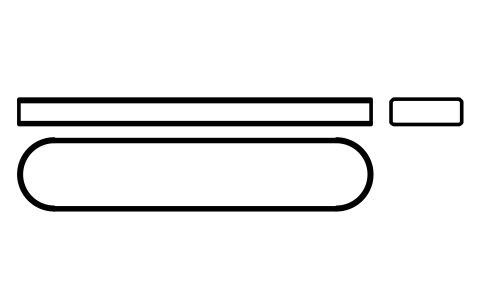 Vorschau des Symbols Flache Passfeder Form A 28 x 10 x 140, Block KEY_A_28X10X140