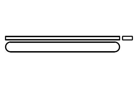Vorschau des Symbols Flache Passfeder Form A 28 x 10 x 320, Block KEY_A_28X10X320