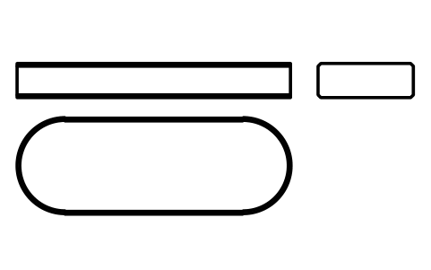 Vorschau des Symbols Flache Passfeder Form A 28 x 10 x 80, Block KEY_A_28X10X80