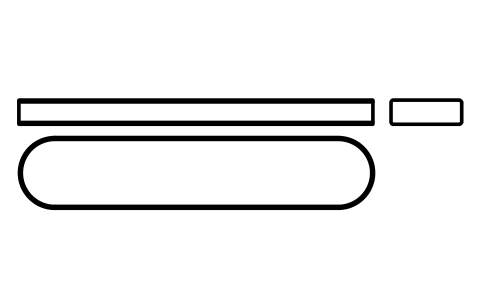 Vorschau des Symbols Flache Passfeder Form A 32 x 11 x 160, Block KEY_A_32X11X160