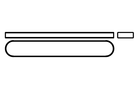 Vorschau des Symbols Flache Passfeder Form A 32 x 11 x 220, Block KEY_A_32X11X220