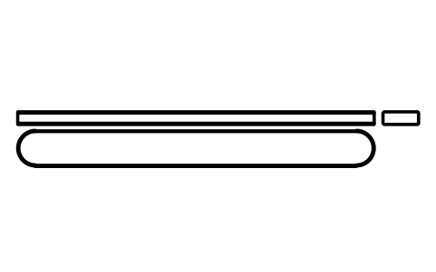Vorschau des Symbols Flache Passfeder Form A 32 x 11 x 320, Block KEY_A_32X11X320
