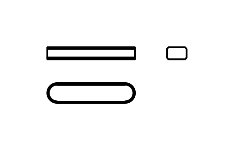 Vorschau des Symbols Flache Passfeder Form A 5 x 3 x 22, Block KEY_A_5X3X22