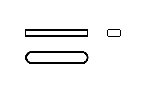 Vorschau des Symbols Flache Passfeder Form A 5 x 3 x 25, Block KEY_A_5X3X25