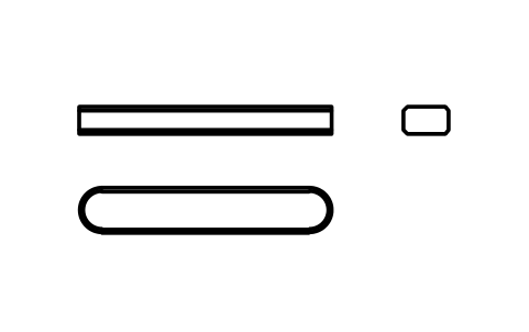 Vorschau des Symbols Flache Passfeder Form A 5 x 3 x 28, Block KEY_A_5X3X28