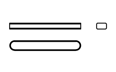 Vorschau des Symbols Flache Passfeder Form A 5 x 3 x 36, Block KEY_A_5X3X36