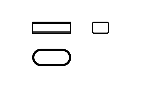 Vorschau des Symbols Flache Passfeder Form A 6 x 4 x 14, Block KEY_A_6X4X14