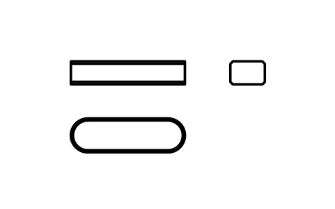Vorschau des Symbols Flache Passfeder Form A 6 x 4 x 20, Block KEY_A_6X4X20