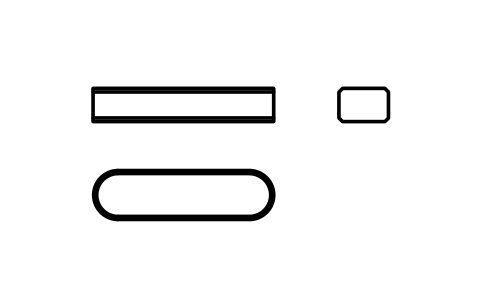 Vorschau des Symbols Flache Passfeder Form A 6 x 4 x 22, Block KEY_A_6X4X22