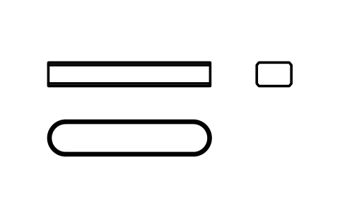 Vorschau des Symbols Flache Passfeder Form A 6 x 4 x 28, Block KEY_A_6X4X28