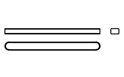 Vorschau des Symbols Flache Passfeder Form A 6 x 4 x 70, Block KEY_A_6X4X70
